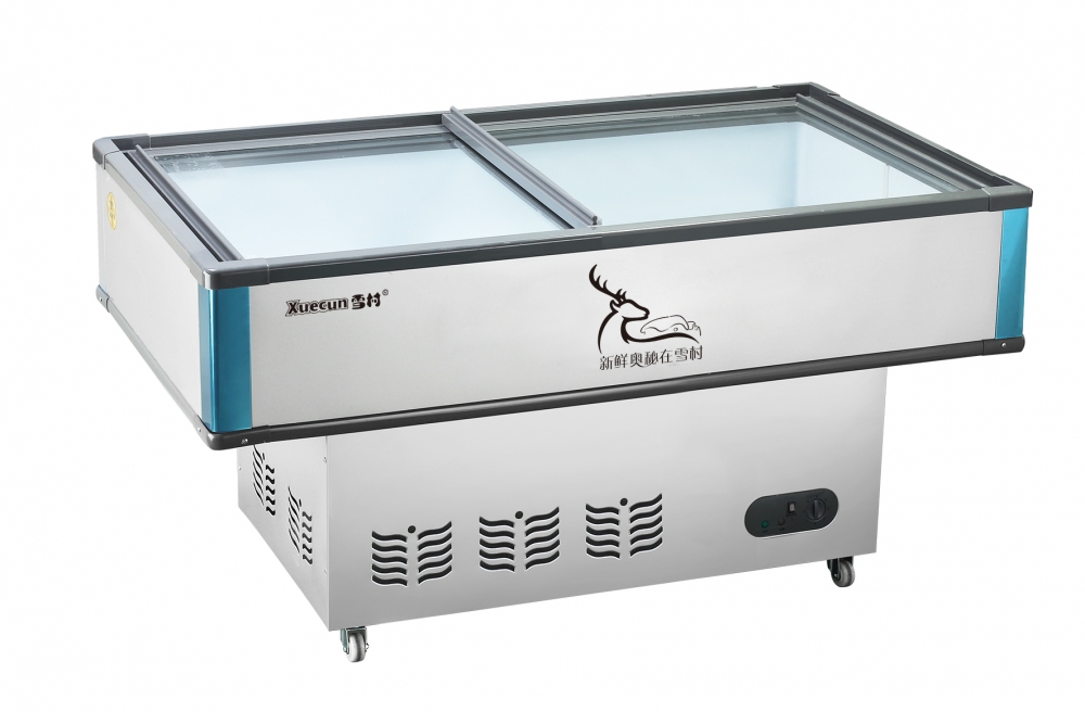 ISLAND FREEZER SERIES-STATIC COOLING-SEAFOOD DISPLAY FREEZER