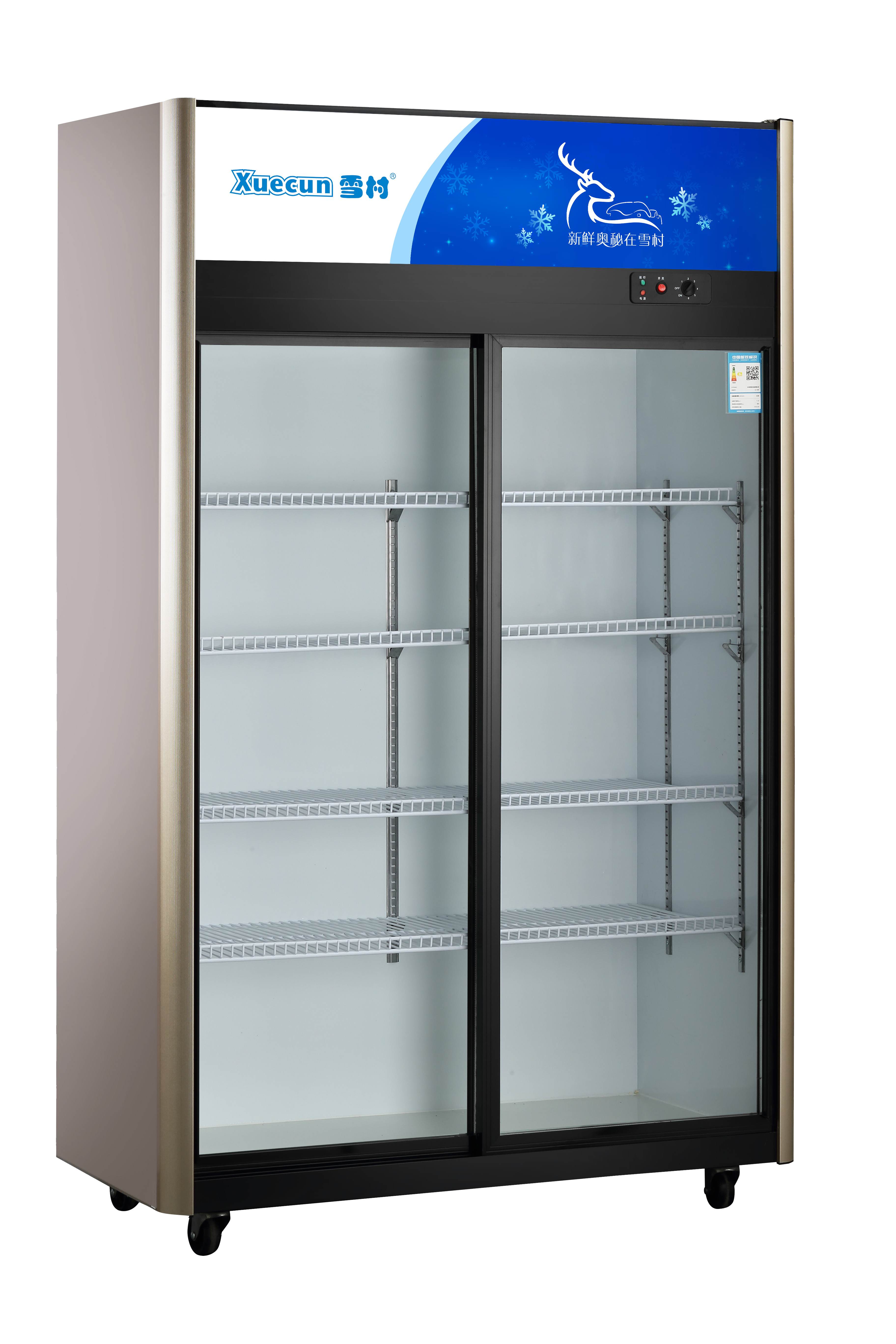 UPRIGHT GLASS DOOR SHOWCASE SERIES-STATIC COOLING-ECONOMIC 