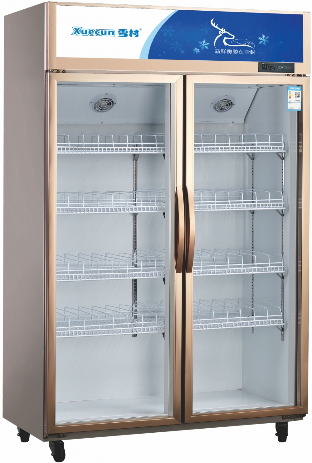 UPRIGHT GLASS DOOR SHOWCASE SERIES-STATIC COOLING